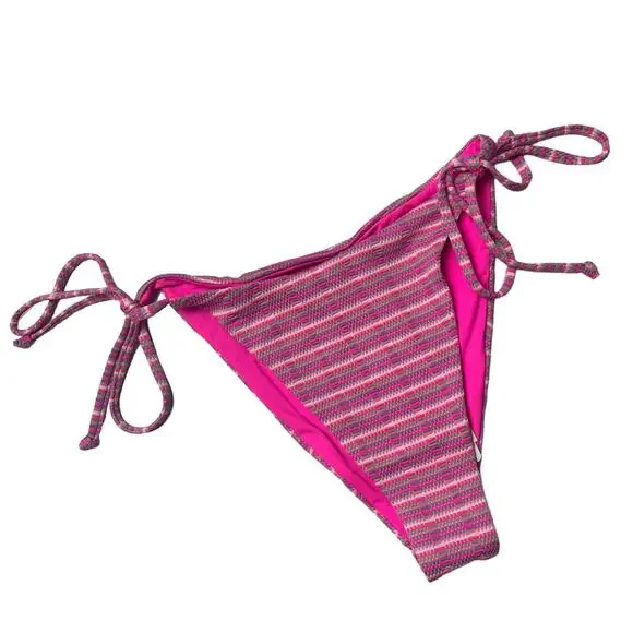 L*SPACE Brittany Top Lennox Bottom Classic Bikini Electric Pique Stripe XL NEW - Picture 7 of 13